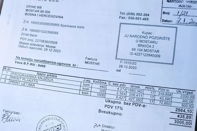 Otkaz u mostarskom Pozorištu: Zašto kazalište plaća račune SDA?