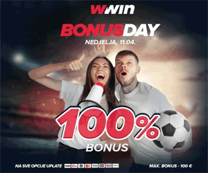 Bonus day WWin - 100% bonusa na sve opcije uplate