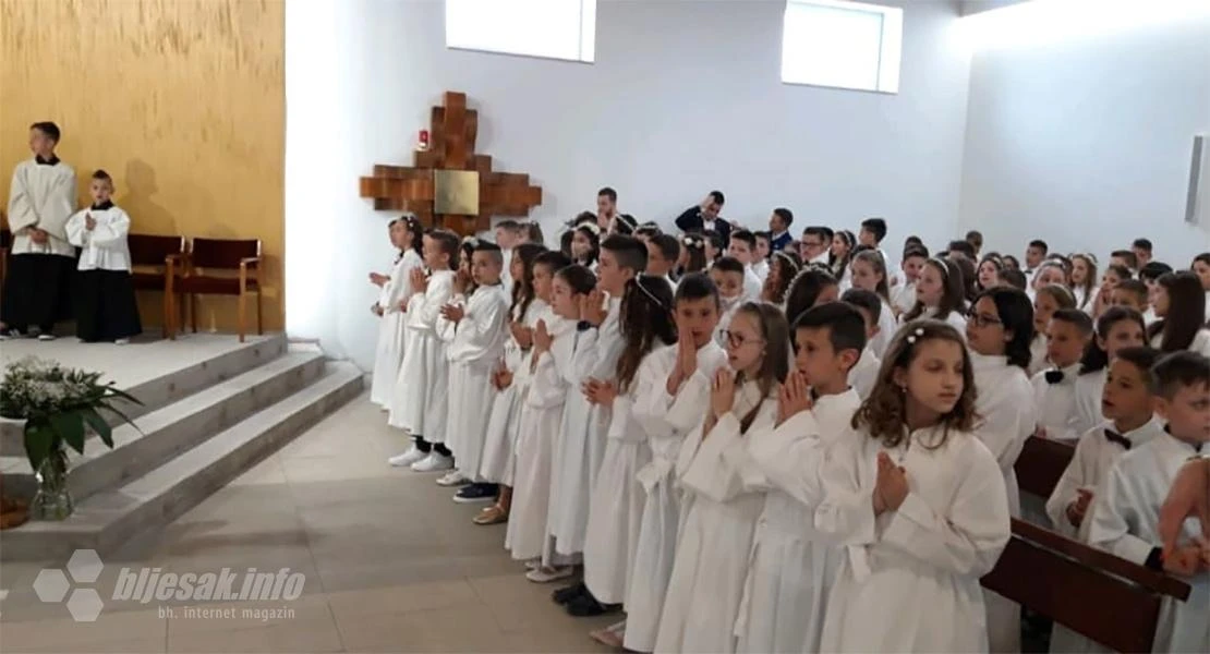 Mostar: 191 dijete primilo Prvu svetu pričest