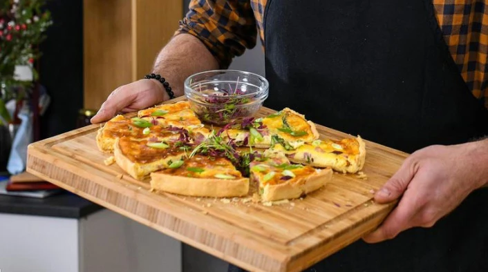 Quiche sa šunkom i šparogama