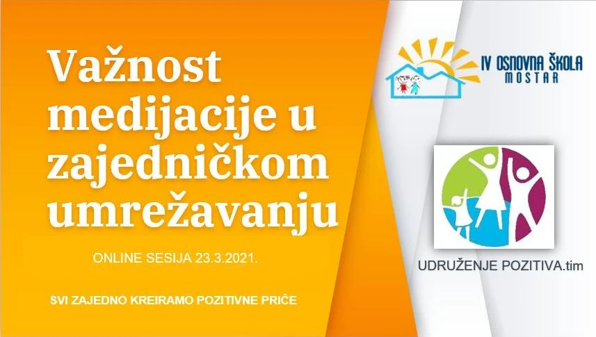 Mostarska 'Zajednička priča': Tema medijacije bitna zbog svakodnevnih konflikata