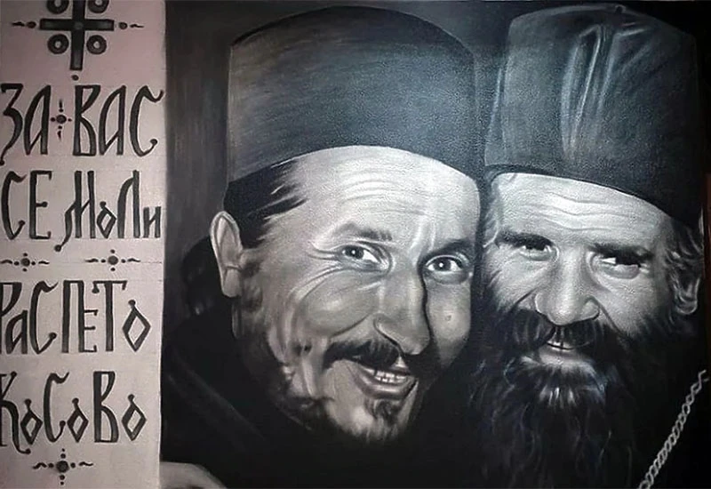 Trebinjac oslikao mural s likovima nedavno preminulih vladika