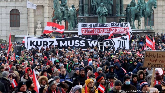 U Beču prosvjedi protiv mjera za suzbijanje pandemije koronavirusa