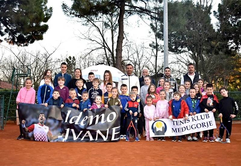 Veliki sportski čin: Dodig se družio s mladim tenisačima u Međugorju