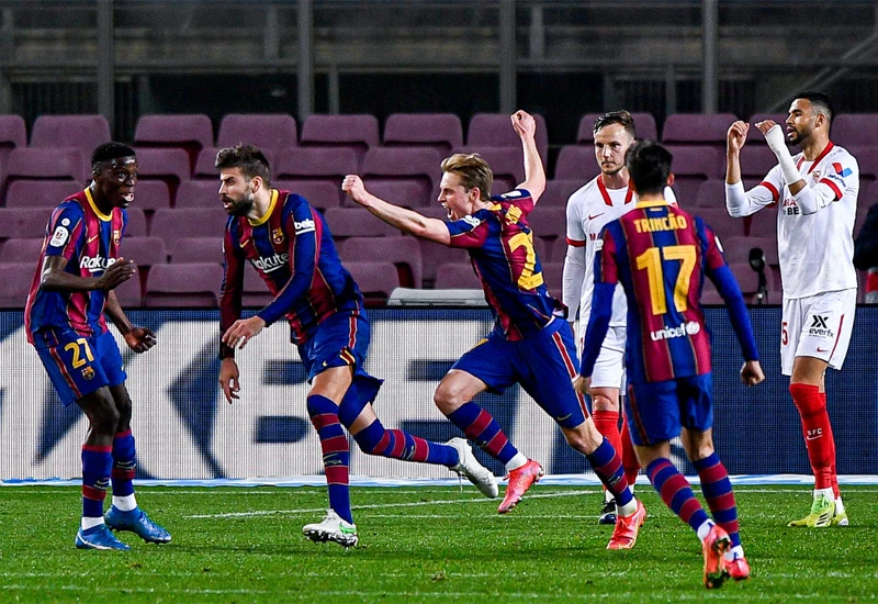 Barcelona u finalu Kupa kralja, Ocampos pucao Sevilli u koljeno