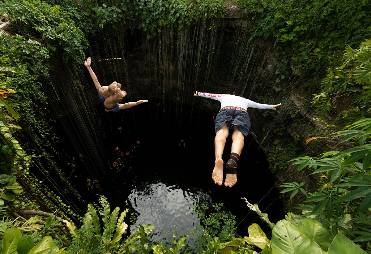 Orlando Duque i Jonathan Paredes u meksičkoj cliff diving avanturi