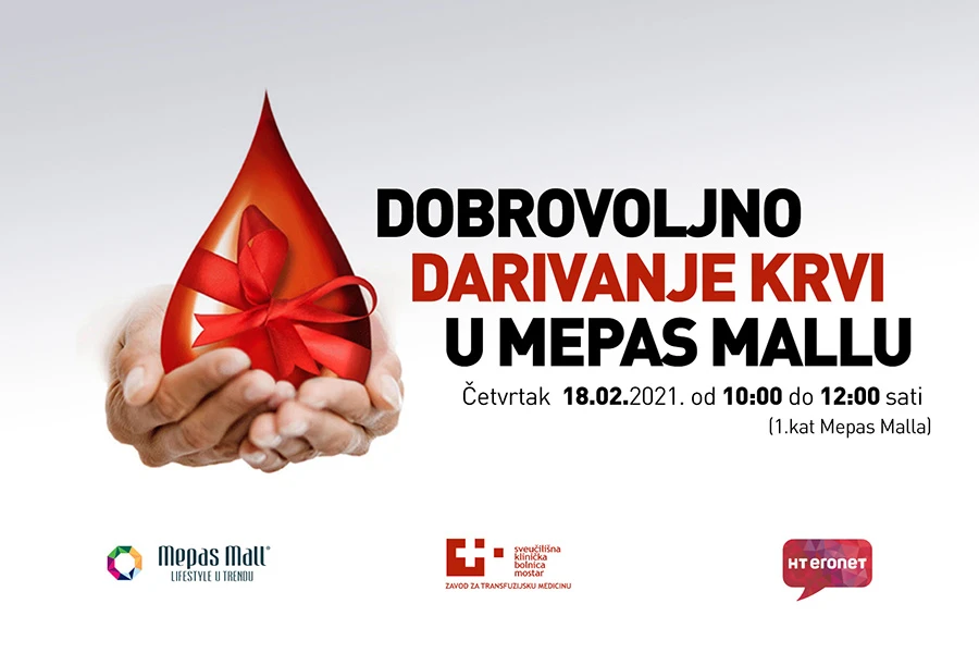 Dobrovoljno darivanje krvi u Mepas Mallu