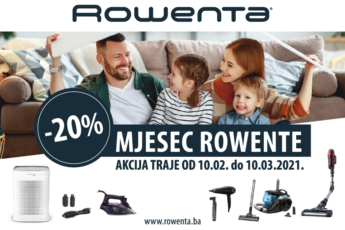 Mjesec Rowente, -20% popusta na kompletan Rowenta asortiman!