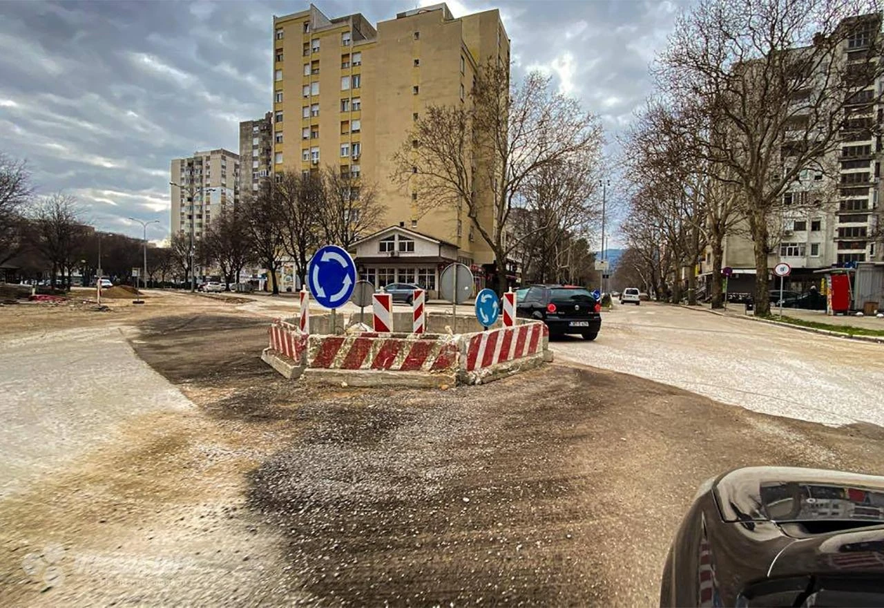 Na vrhu Avenije postavljen privremeni kružni tok