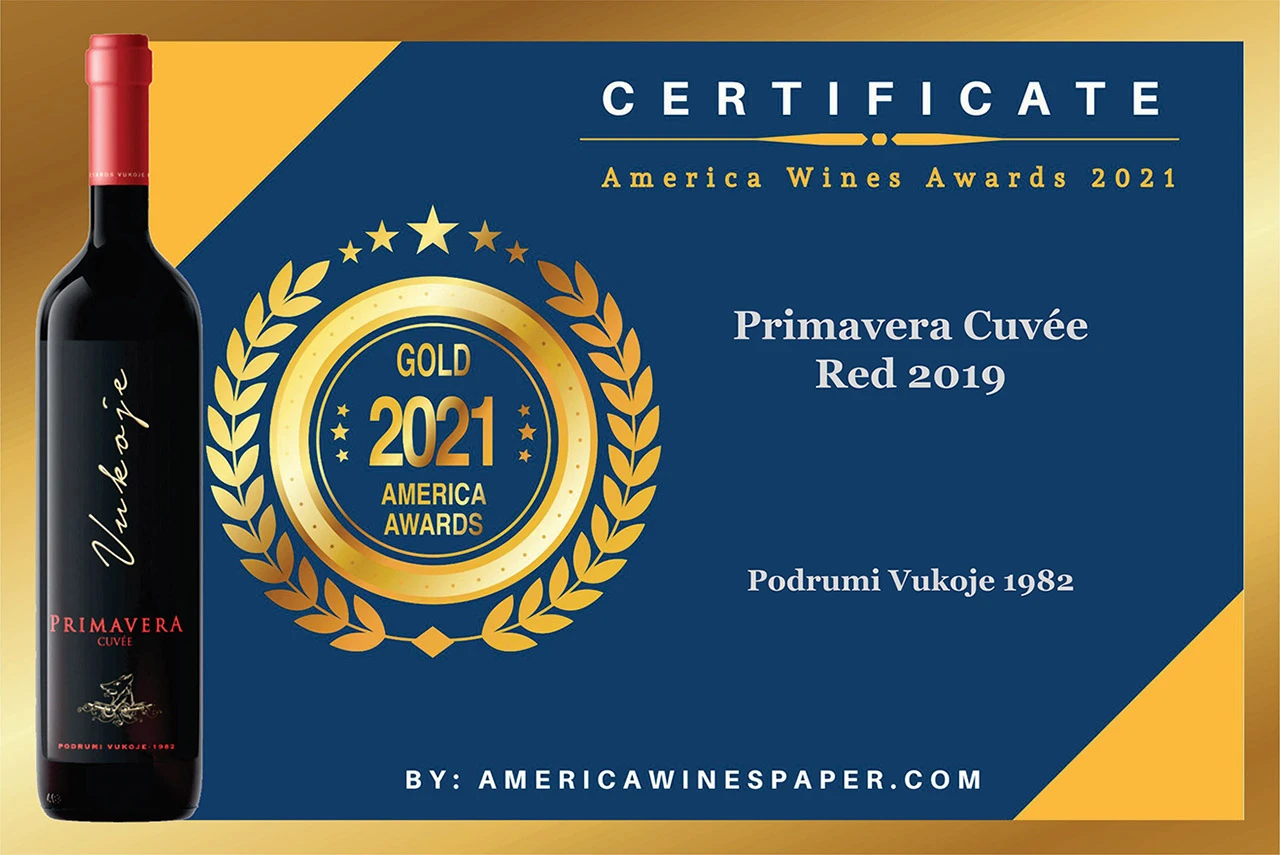 Podrumi Vukoja zlatni na američkom vinskom ocjenjivanju