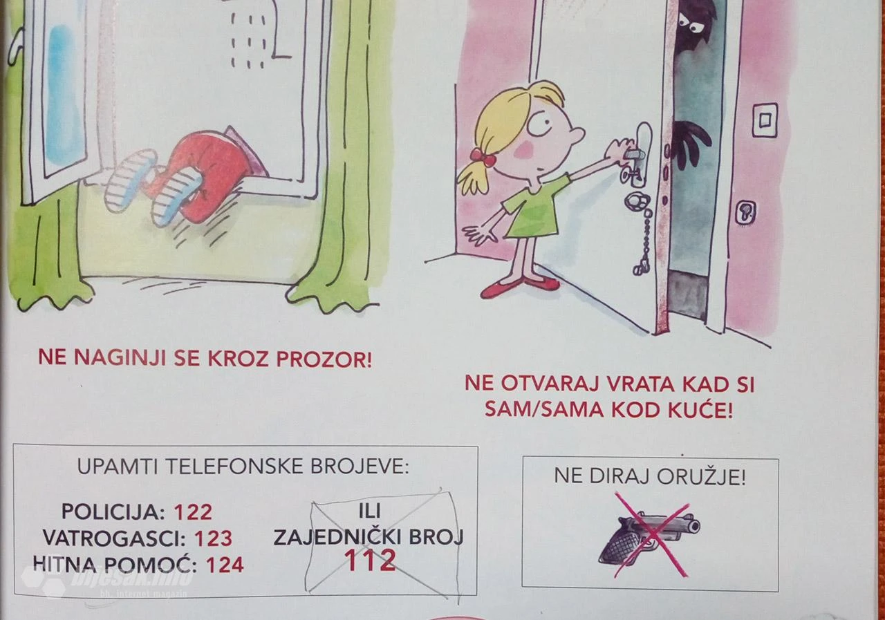 Učenici u HNŽ-u uče da u slučaju opasnosti zovu broj koji ne postoji