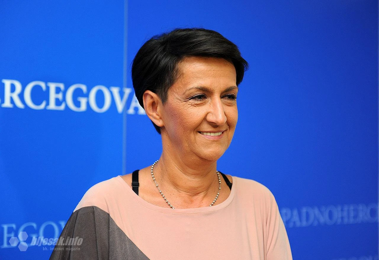 Ministrica bez komentara na logo HNS-a