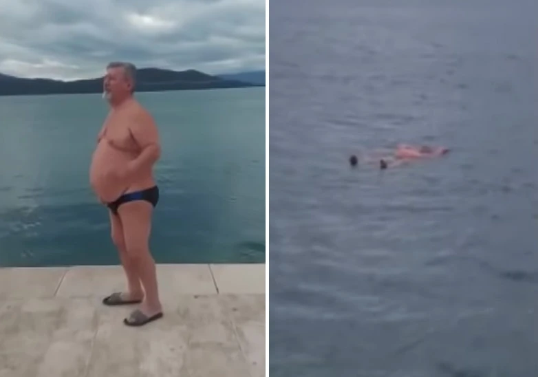 Doktore, kakva je voda: Neumski se liječnik okupao u hladnom moru