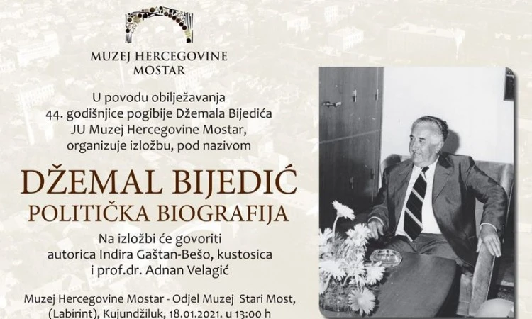 Izložba povodom 44. obljetnice pogibije Džemala Bijedića