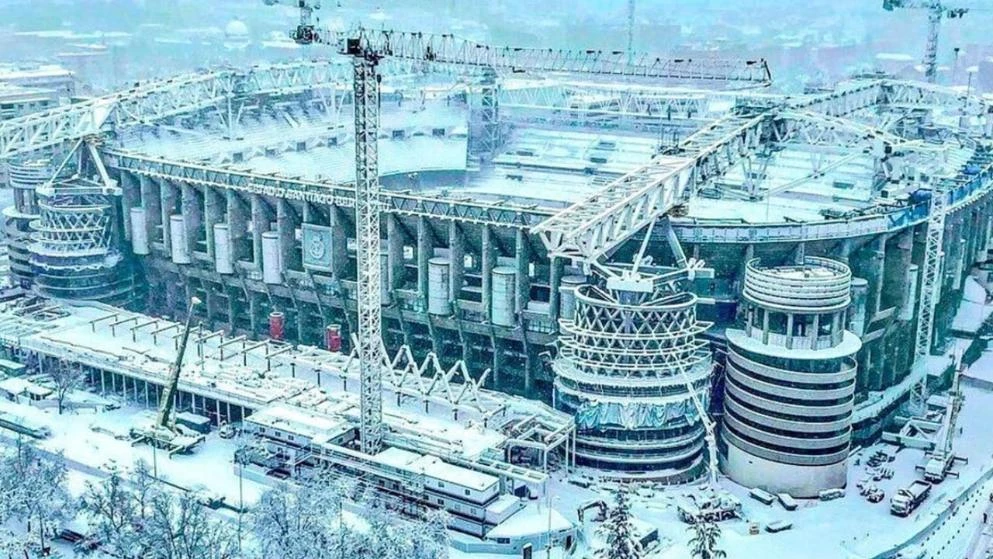 Prekrasna slika Realova stadiona: Mećava ih zavila u bijelo