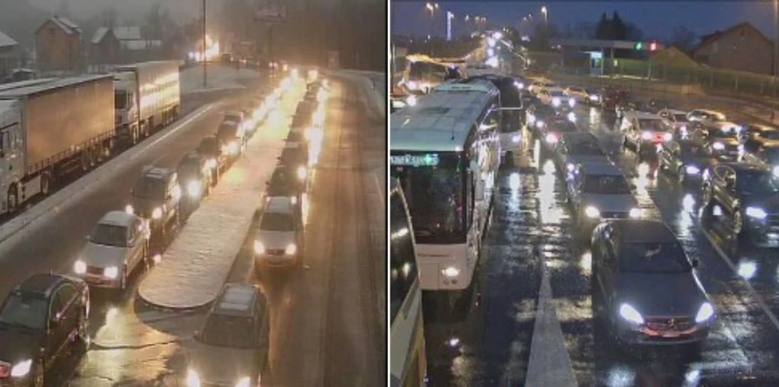 Kilometarske kolone na granicama