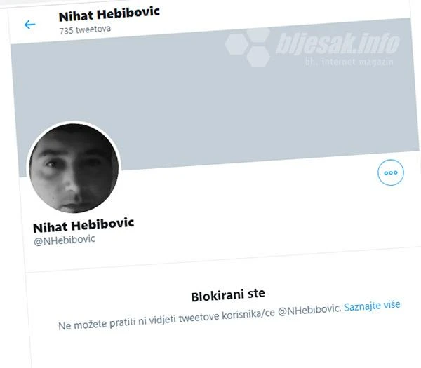 Hebibović i Twitter: Nasilje iz Komšićeva ureda!