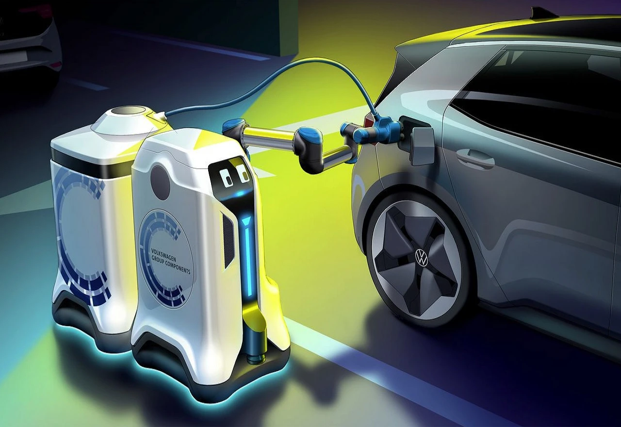 VW razvija robota za punjenje baterija električnih automobila