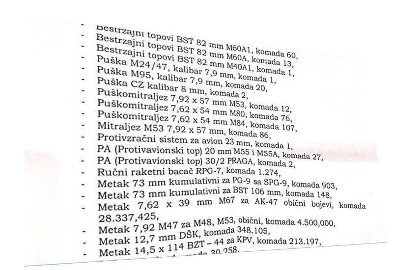 Presuda: Hrvatska došla po svoje oružje u BiH