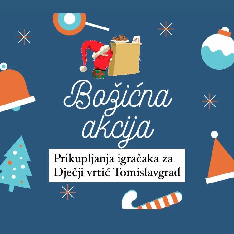 Božićnom akcijom prikupljene igračke za Dječji vrtić u Tomislavgradu