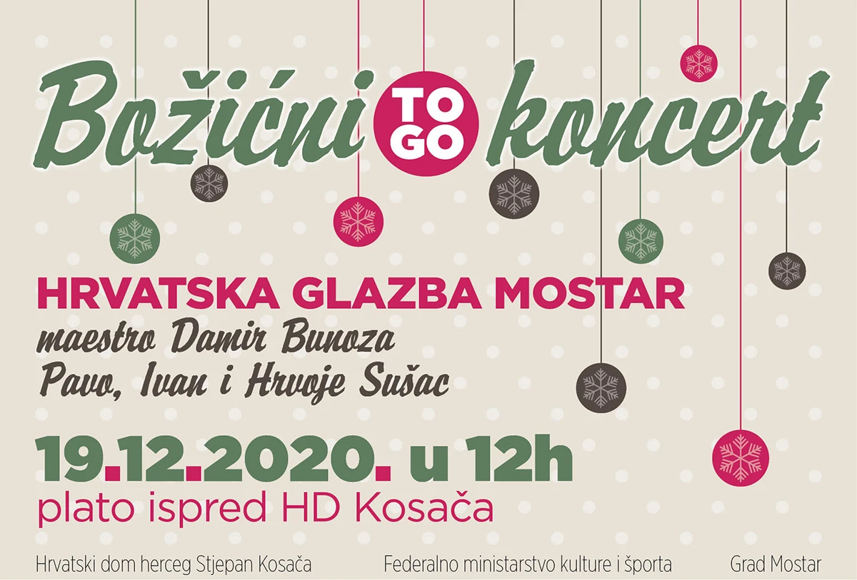 Božićni "To Go" koncert u Mostaru