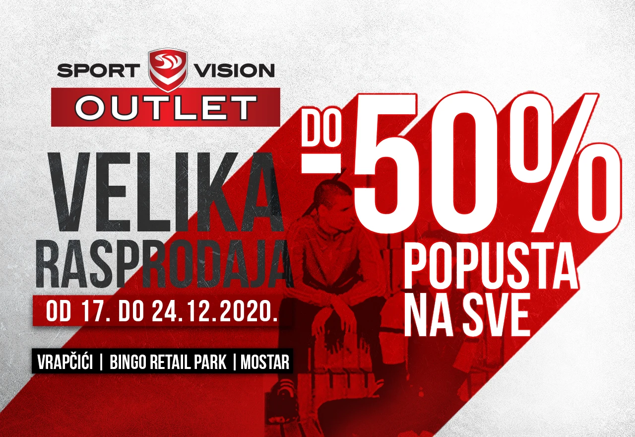 Velika Sport Vision outlet rasprodaja u Mostaru