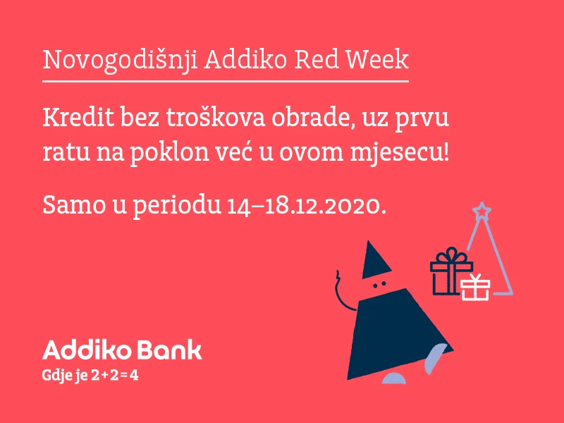 Addiko novogodišnji praznici sa duplim poklonom 