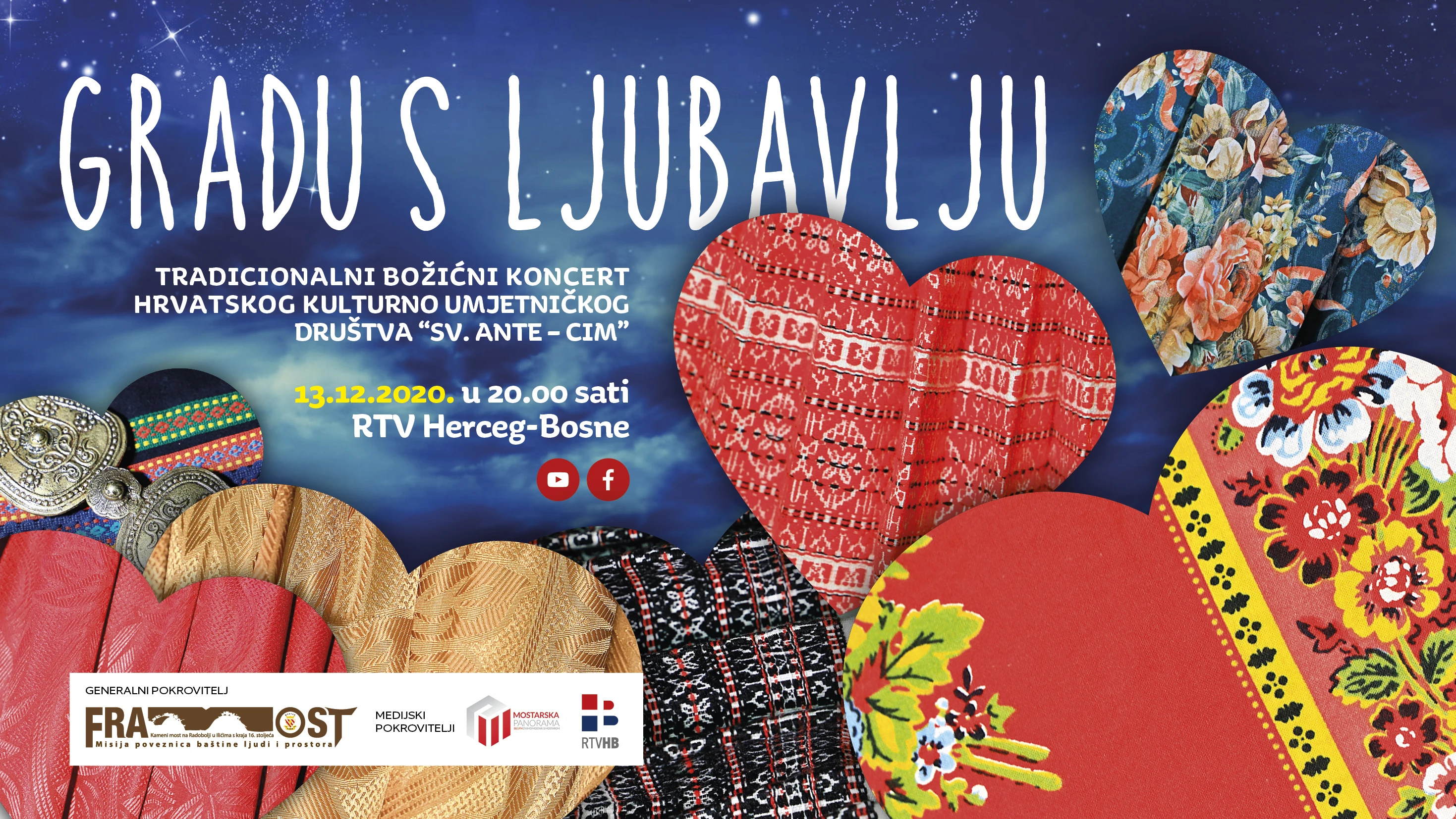 Tradicionalni božićni koncert "Gradu s ljubavlju" u online izdanju
