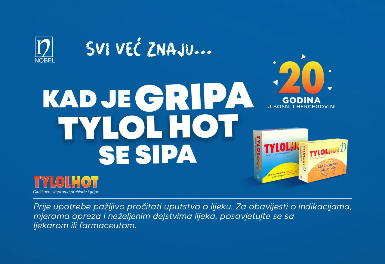 Dvadeset godina u Bosni i Hercegovini u efikasnoj borbi protiv simptoma prehlade i gripe