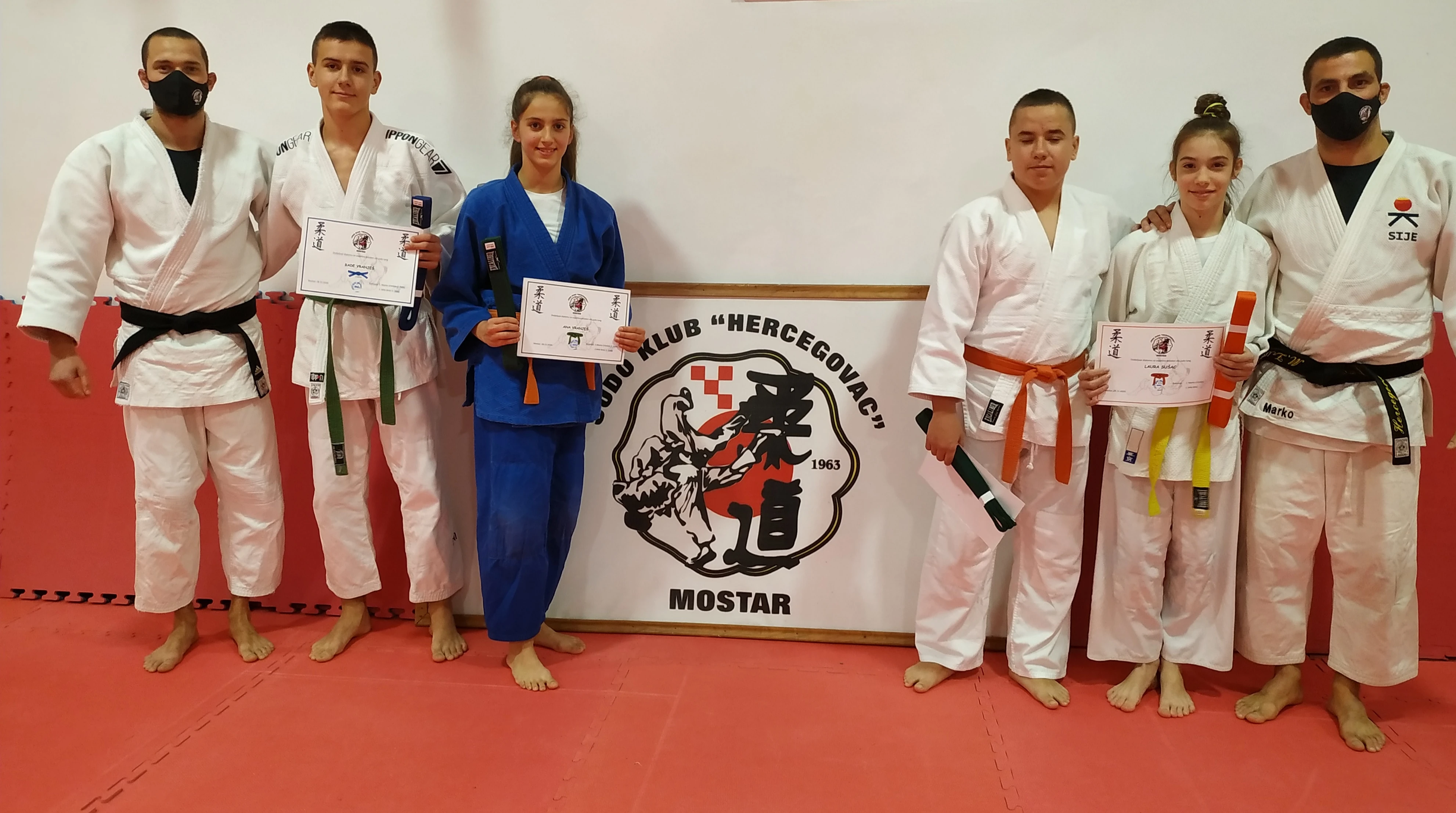 35 kandidata JK Hercegovac uspješno položilo za viši judo stupanj