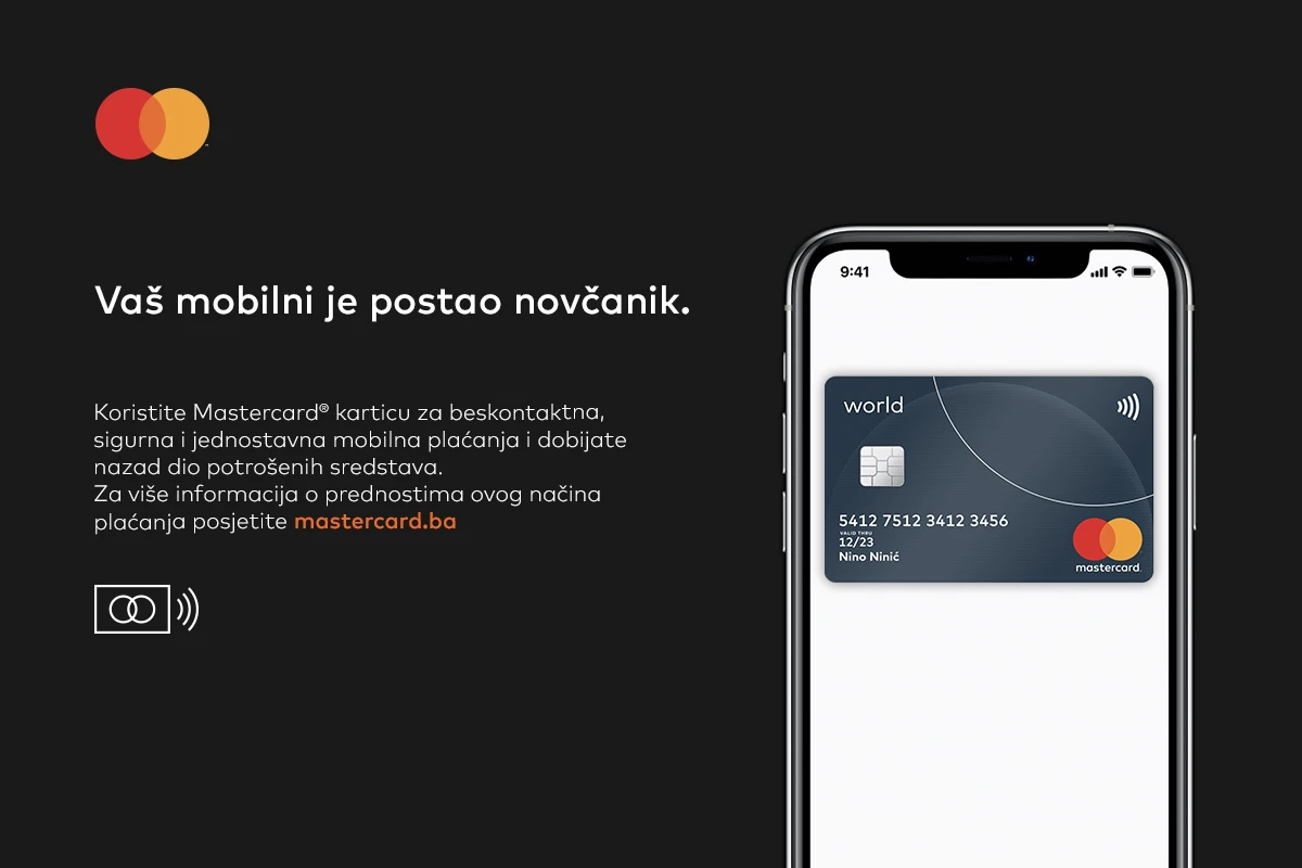 Mastercard do kraja studenog svojim korisnicima nudi povrata novca od 4 KM za mobilna plaćanja