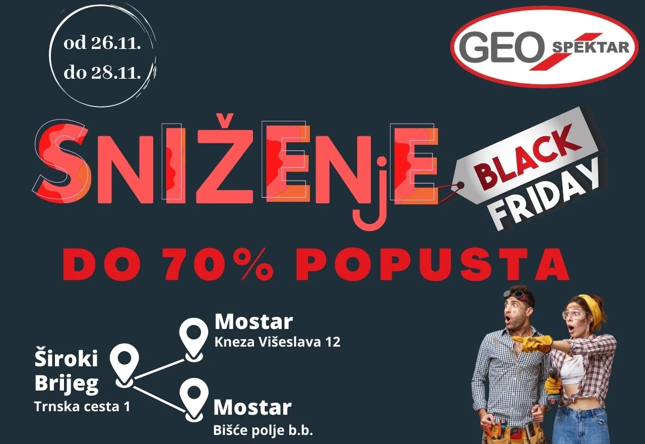 Ne propustite Black Friday u Geo Spektru!