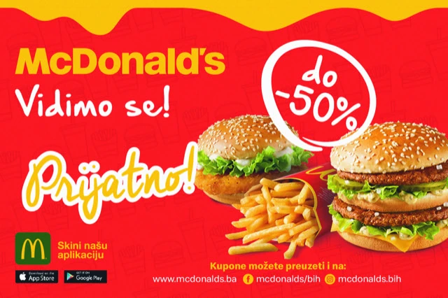 Super vijesti za sve ljubitelje kupona i slasnih McDonald's zalogaja