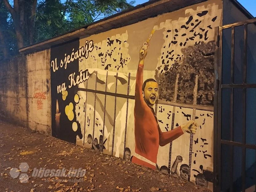 Krešimir Bandić dobio mural u Mostaru