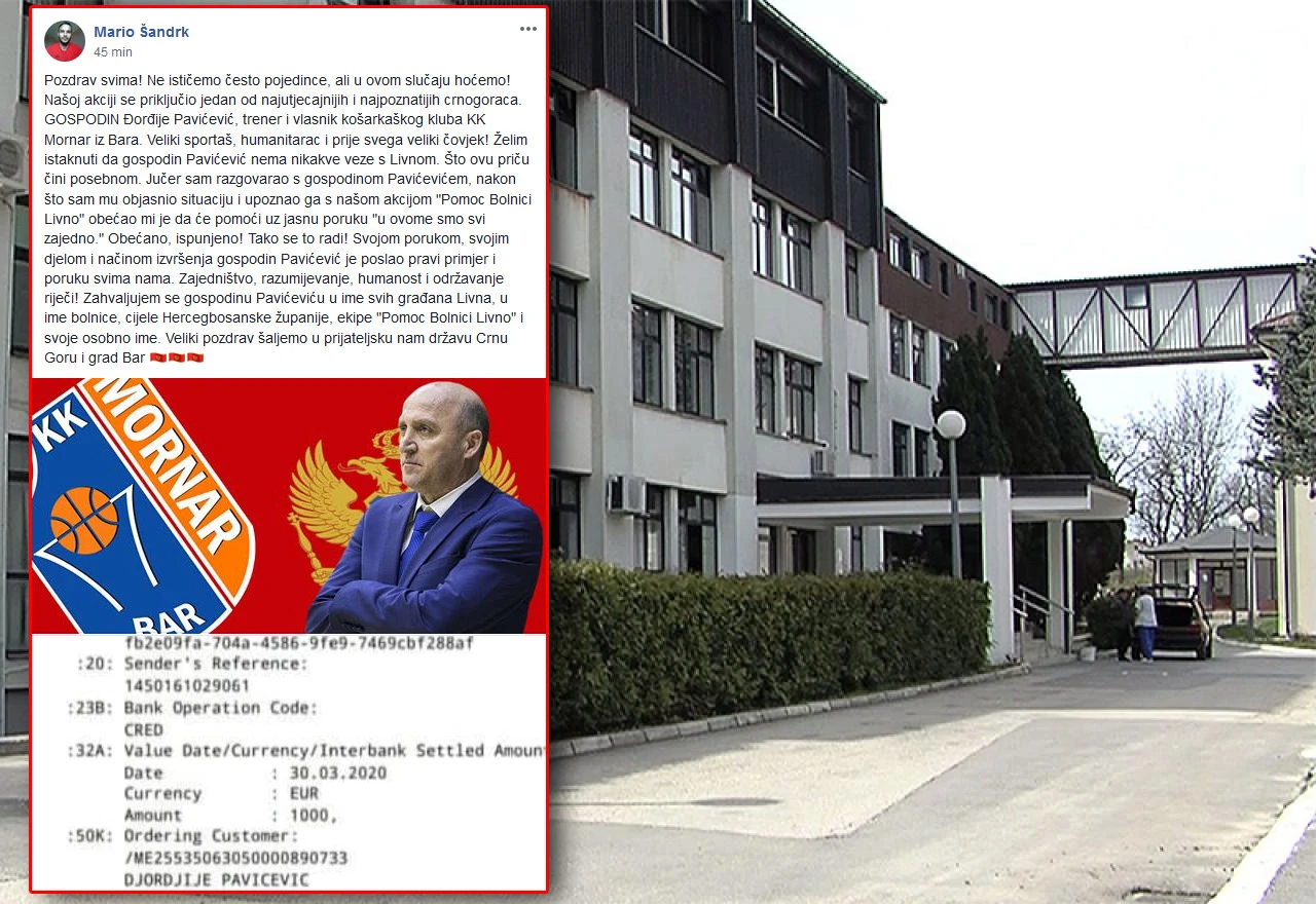 Zbog korone u bolnici livanjski dobročinitelj, Mornar pobjedu posvetio njemu