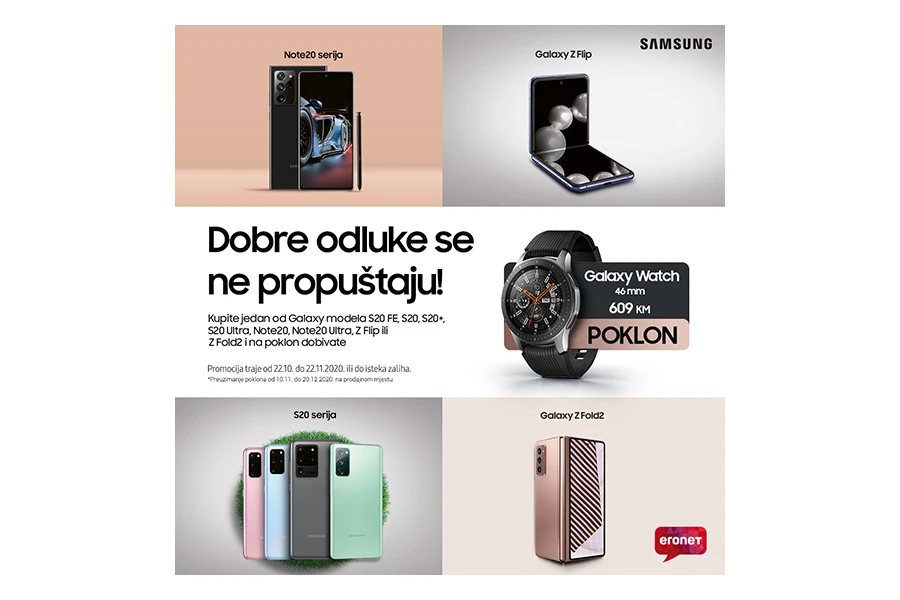 Uz novi Samsung, na dar dobivate pametni sat!