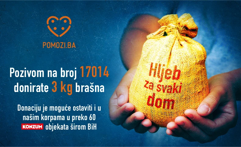 Akcija: 100 tona brašna obiteljima u potrebi