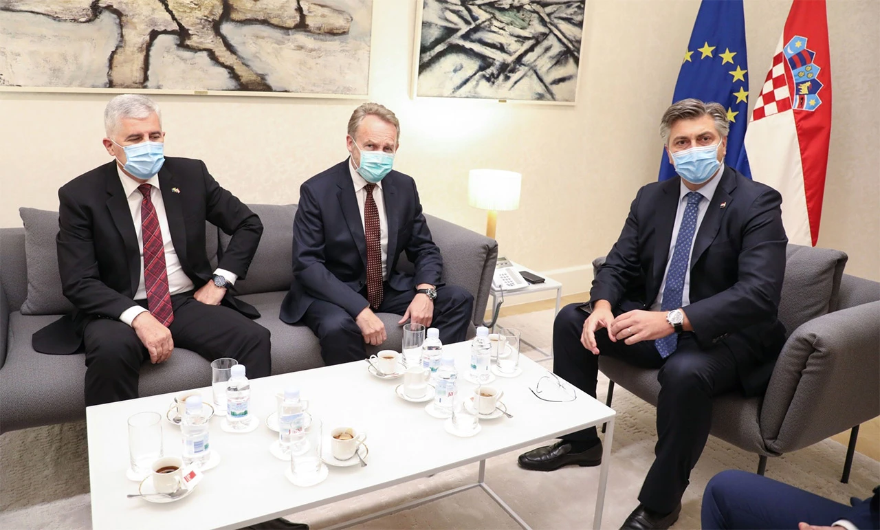 Počeo sastanak Plenković – Čović – Izetbegović