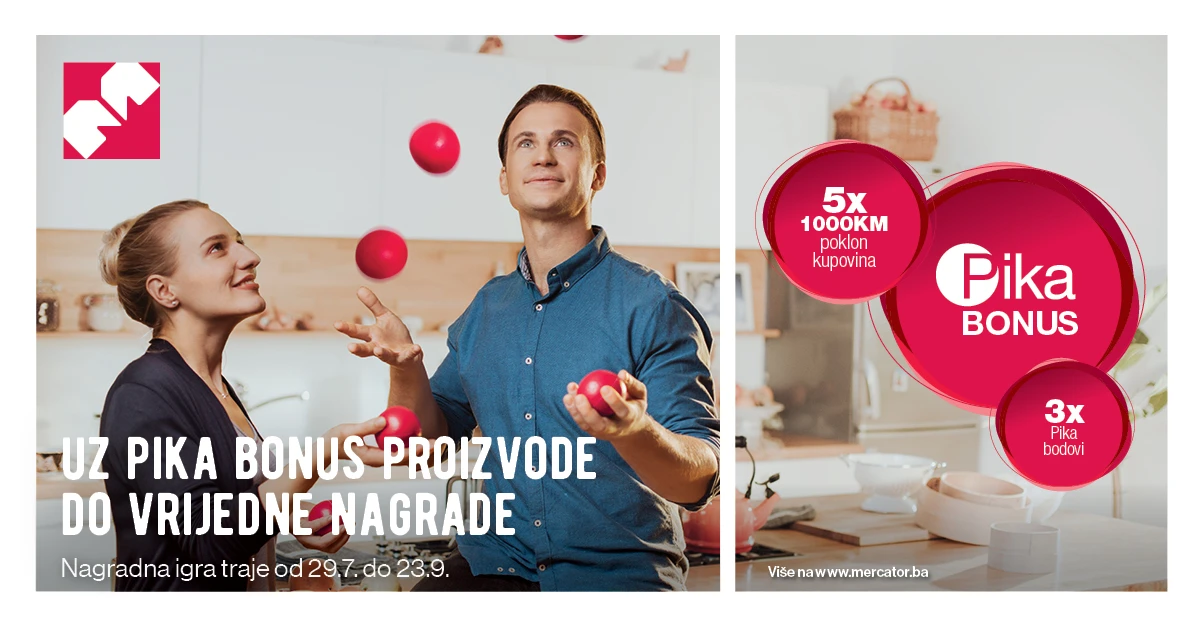 Izvučeni sretni dobitnici nagradne igre „Uz Pika bonus proizvode do vrijedne nagrade“