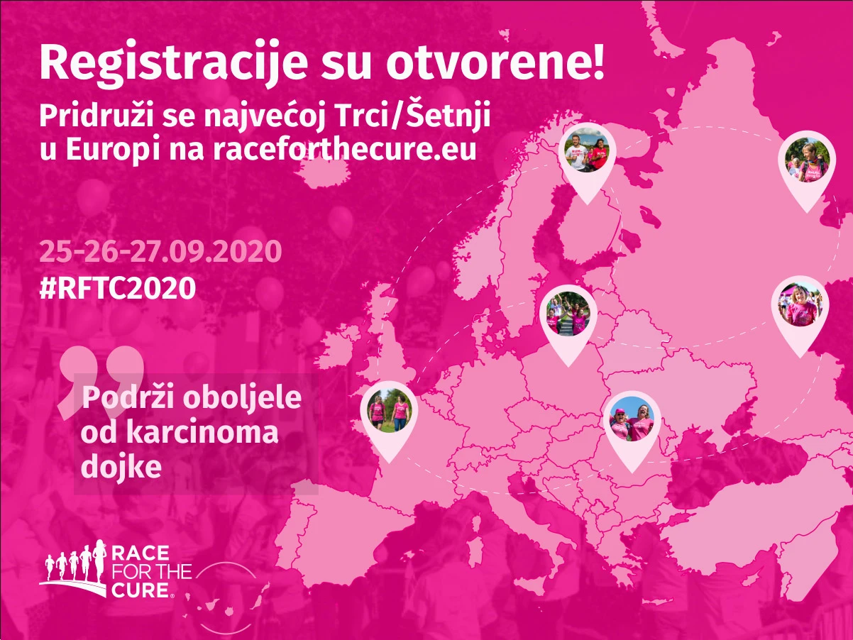 Sudjelujte u digitalnoj “Race for the Cure” šetnji za ozdravljenje