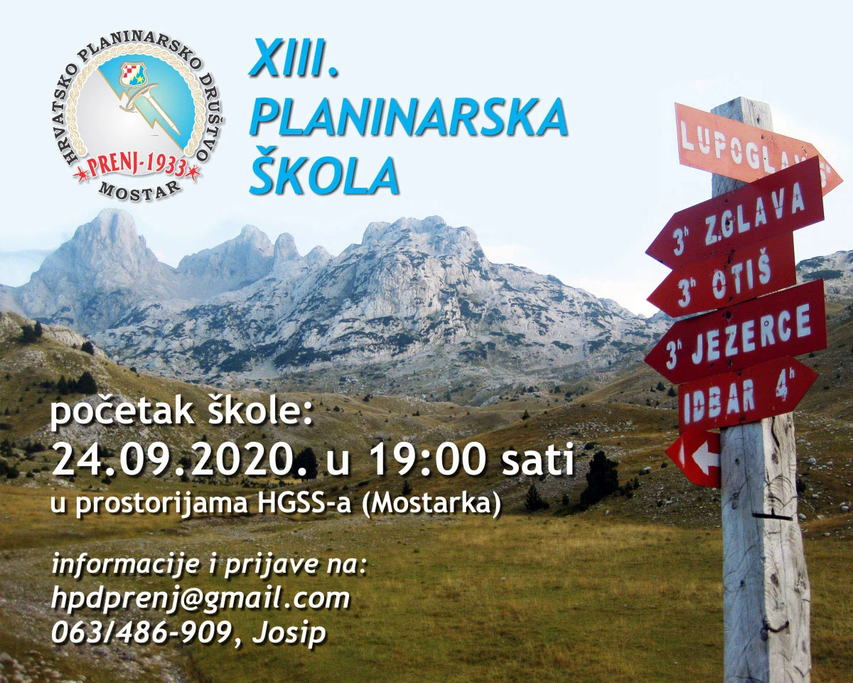 Počele prijave za tradicionalnu 13. planinarsku školu 2020.