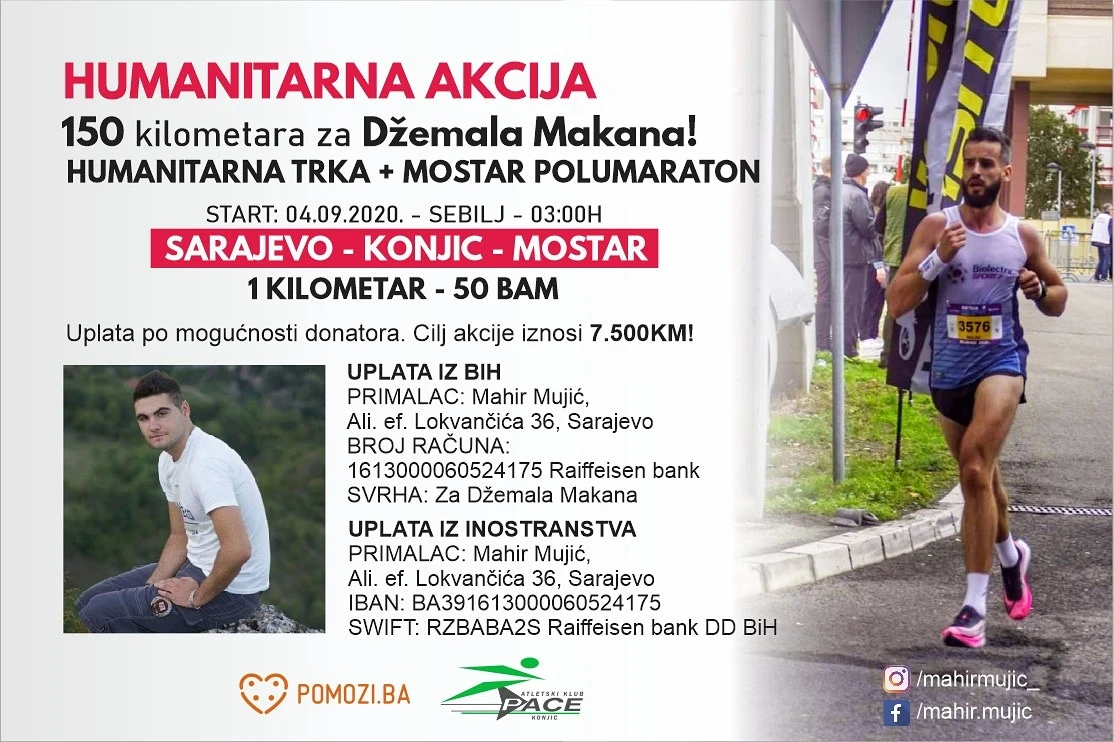Trči od Sarajeva do Mostara kako bi pomogao nepokrenom sugrađaninu