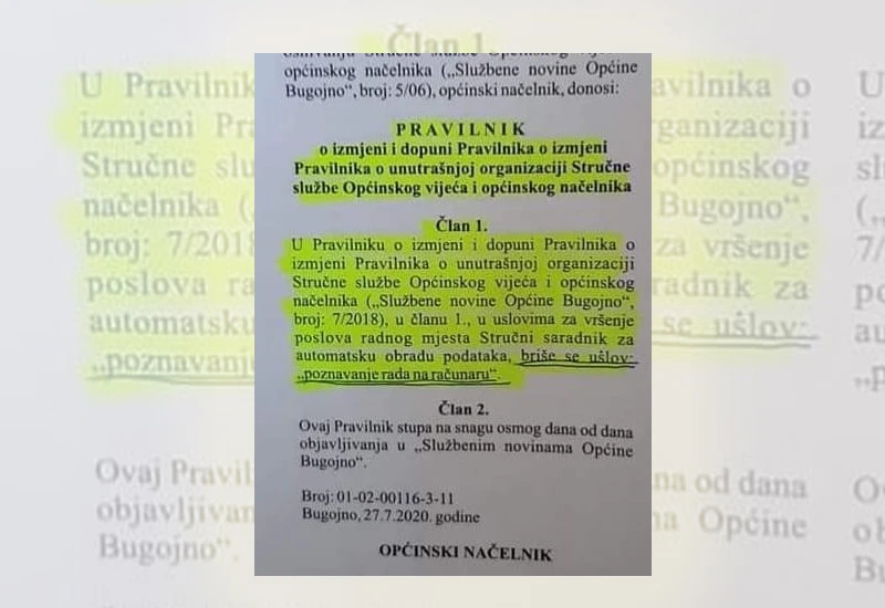 Neviđeno do sada: Stručnom suradniku ne treba poznavanje rada na računalu