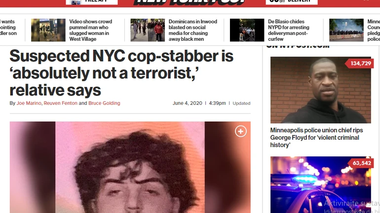 New York: Bosanac optužen za napad na policajce i terorizam