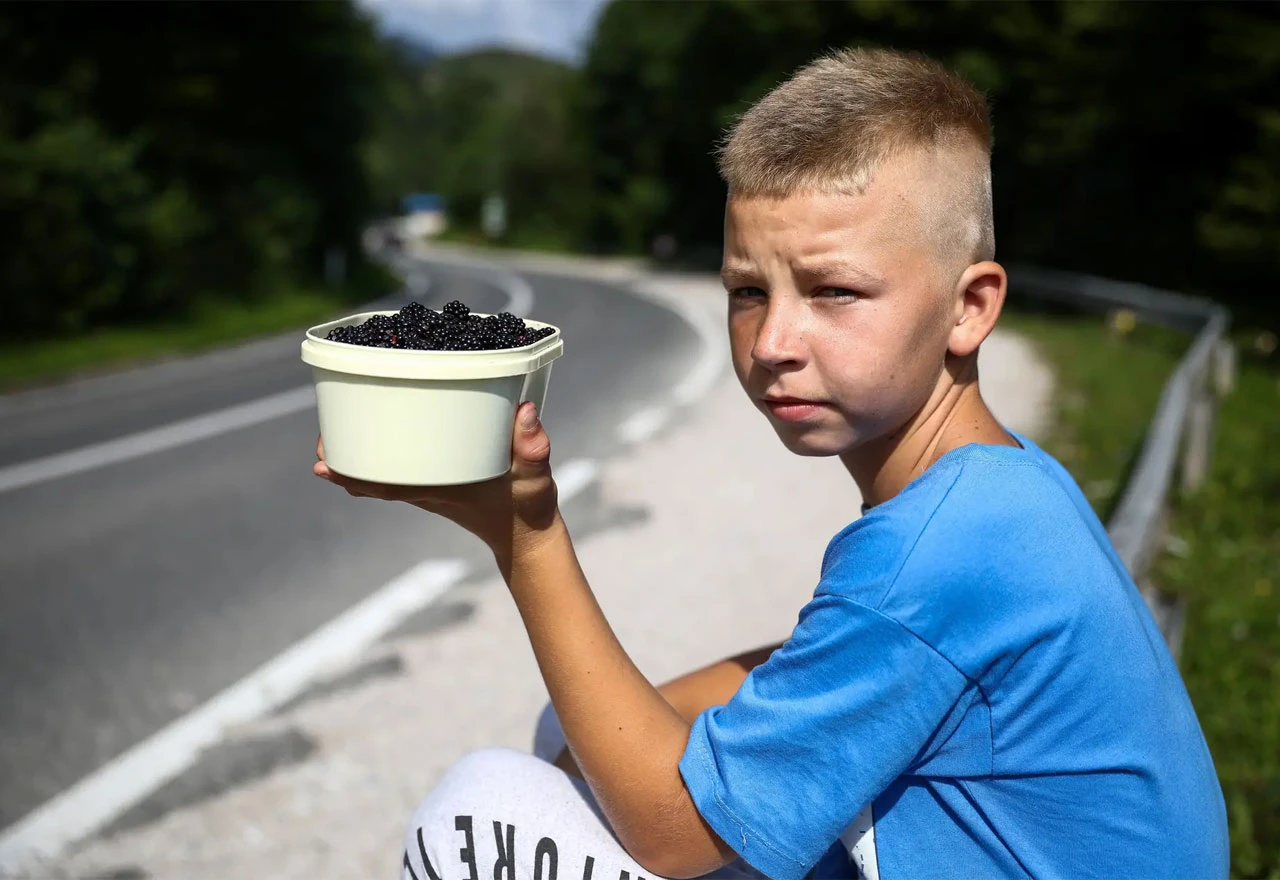 Dječak kojem su ukrali kupine: Isplakao se, obrisao suze i ide dalje