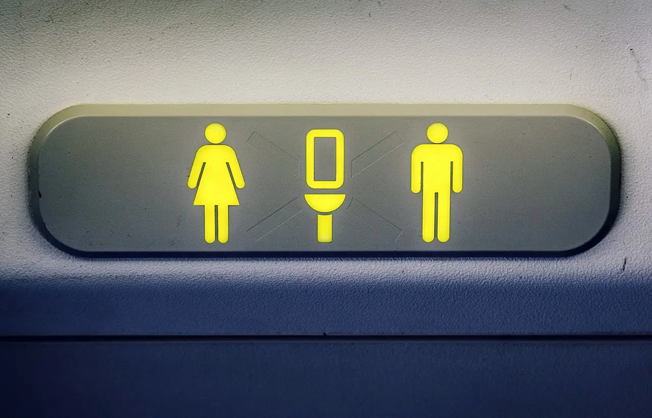 Dizajnirana vrata za avionske WC-e koja se otvaraju laktom