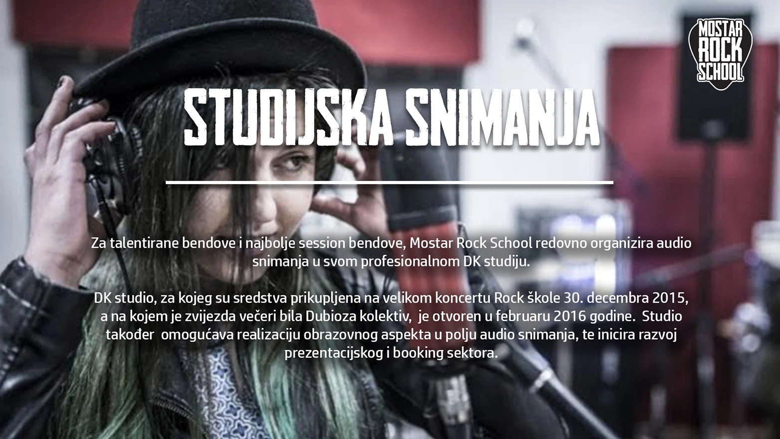 Otvoreni upisi u Mostar Rock School