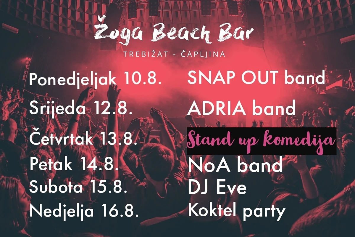 Žoga Beach Bar i ovaj tjedan priprema odličan provod