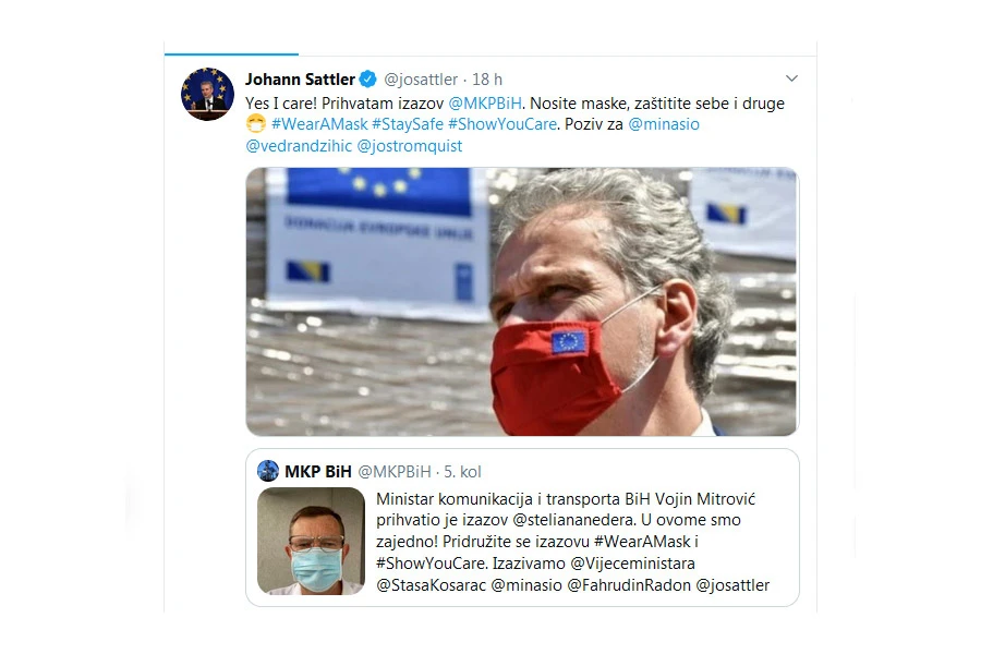 Izazov bh veleposlanika i političara na Twitteru