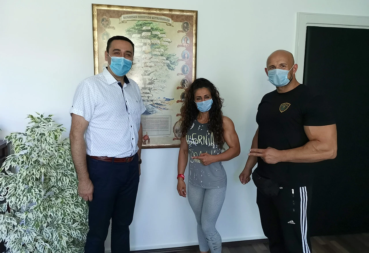 Bodybuilderi uoči međunarodnog natjecanja posjetili ministra Hadžovića